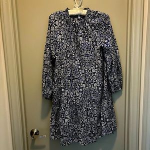 Derek Lam 10 Crosby Blue and White Printed Dress